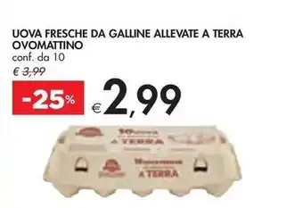 Bennet UOVA FRESCHE DA GALLINE ALLEVATE A TERRA OVOMATTINO conf. da 10 offerta