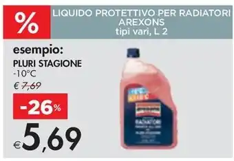 Bennet LIQUIDO PROTETTIVO PER RADIATORI AREXONS tipi vari, L 2 offerta