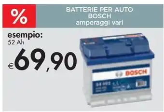 Bennet BATTERIE PER AUTO BOSCH amperaggi vari offerta