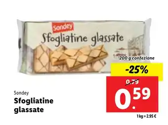 Lidl Sondey Sfogliatine glassate 200 g confezione offerta