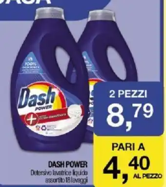 Caddy's DASH POWER Detersivo lavatrice liquido assortito 18 lavaggi offerta