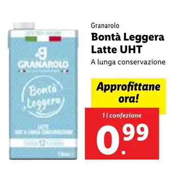 Lidl Granarolo Bontà Leggera Latte UHT 1 l confezione offerta