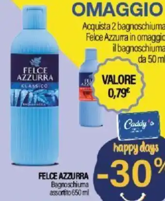 Caddy's FELCE AZZURRA Bagnoschiuma assortito 650 ml offerta