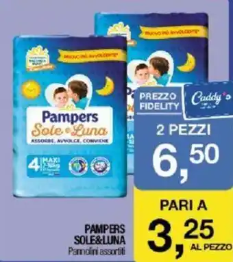 Caddy's PAMPERS SOLE&LUNA Pannolini assortiti offerta