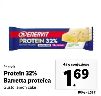 Lidl Enervit Protein 32% Barretta proteica 48 g confezione offerta