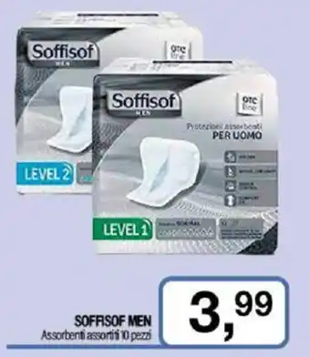 Caddy's SOFFISOF MEN Assorbenti assortiti 10 pezzi offerta