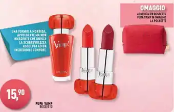 Caddy's PUPA VAMP ROSSETTO offerta