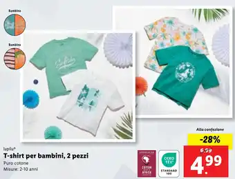 Lidl lupilu T-shirt per bambini, 2 pezzi offerta