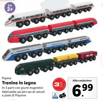 Lidl Playtive Trenino in legno offerta