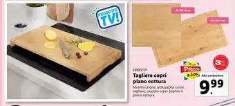 Lidl ERNESTO Tagliere copri piano cottura offerta