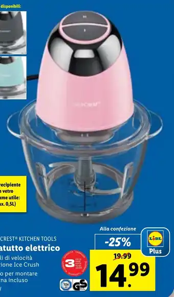 Lidl SILVERCREST KITCHEN TOOLS Tritatutto elettrico offerta