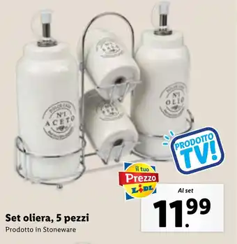 Lidl Set oliera, 5 pezzi offerta