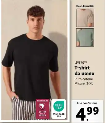 Lidl LIVERGY T-shirt da uomo offerta