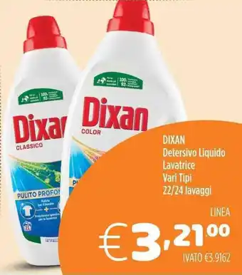 Del Prete Distribuzioni DIXAN Detersivo Liquido Lavatrice Vari Tipi offerta