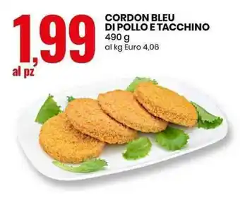 Eurospin CORDON BLEU DI POLLO E TACCHINO 490 g offerta