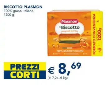 Esselunga BISCOTTO PLASMON 100% grano italiano, 1200 g offerta