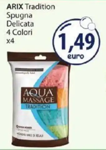 Acqua & Sapone ARIX Tradition Spugna Delicata 4 Colori x4 offerta