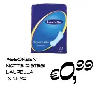 èccoMI ASSORBENTI NOTTE DISTESI LAURELLA X 14 PZ offerta