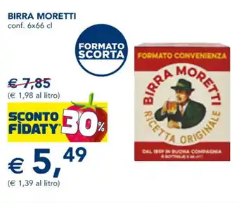 Esselunga BIRRA MORETTI conf. 6x66 cl offerta