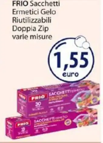 Acqua & Sapone FRIO Sacchetti Ermetici Gelo Riutilizzabili Doppia Zip offerta