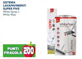 Esselunga SISTEMA LAVAPAVIMENTI SUPER FIVE White Spray o White Mop offerta