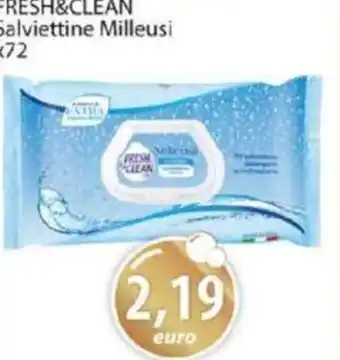 Acqua & Sapone FRESH&CLEAN Salviettine Milleusi x72 offerta