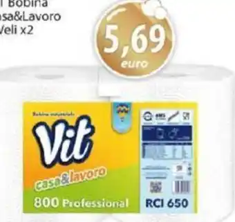 Acqua & Sapone VIT Bobina Casa&Lavoro 2 Veli x2 offerta