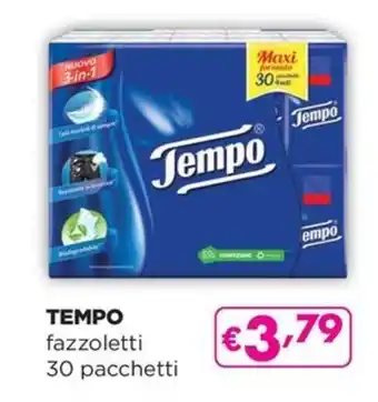 La Saponeria TEMPO fazzoletti 30 pacchetti offerta