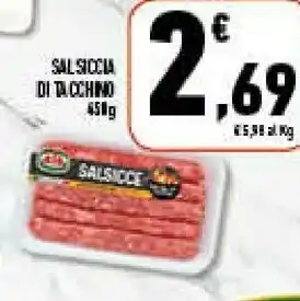 Conad Superstore Aia salsiccia di tacchino offerta