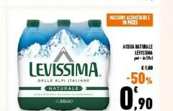 Conad Superstore Acqua naturale dalle alpi italiane 1500 g(ml) offerta