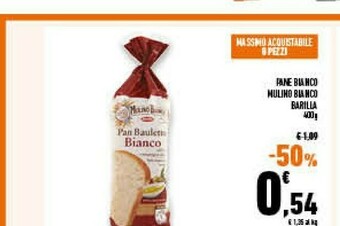Conad Superstore Pan bauletto bianco 400 g(ml) offerta