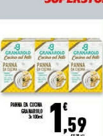 Conad Superstore Panna da cucina 300 g(ml) offerta