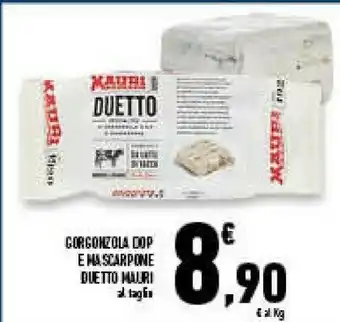 Conad Superstore Duetto mauri gorgonzola e mascarpone dop offerta