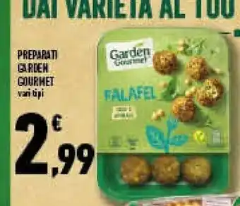 Conad Superstore Garden gourmet - falafel con ceci e spinaci 190 g(ml) offerta
