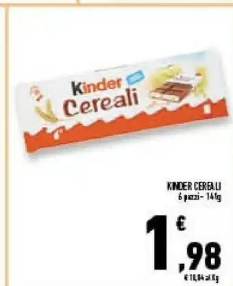 Conad Superstore Kinder cereali offerta