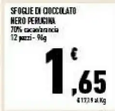 Conad Superstore Nero sfoglie 70% cacao 96 g(ml) offerta
