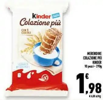 Conad Superstore Ferrero - kinder colazione più 290 g(ml) offerta