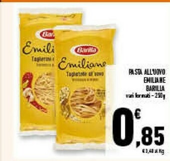 Conad Superstore Barilla pasta all'uovo emiliane offerta