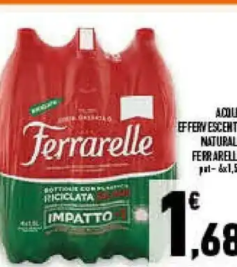 Conad Superstore Acqua minerale effervescente naturale 1500 g(ml) offerta
