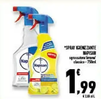 Conad Superstore Napisan spray igienizzante offerta