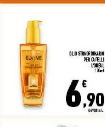 Conad Superstore Paris olio strandinario per capelli offerta