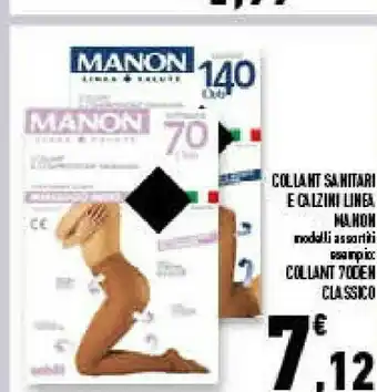 Conad Superstore Manon collant sanitari e calzini linea offerta