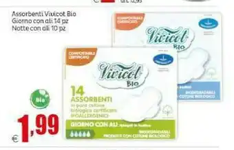 Elite Vivicot assorbenti bio giorno con ali 14 pezzi offerta