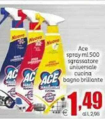 Spray sgrassatore universale cucina bagno brillante