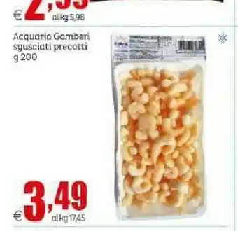 Acquario gamberi sgusciati precotti