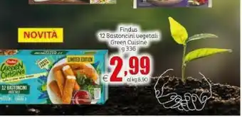 12 bastoncini vegetali green cuisine 336 g