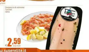Elite Turchet carpaccio di salmone offerta