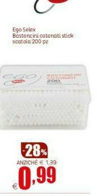 Elite Ego bastoncini cotonati stick scatola offerta