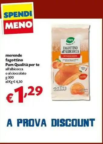 Pam Pam qualita per te merende all'albicocca 300 g offerta