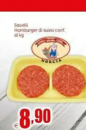 Elite Hamburger di suino offerta